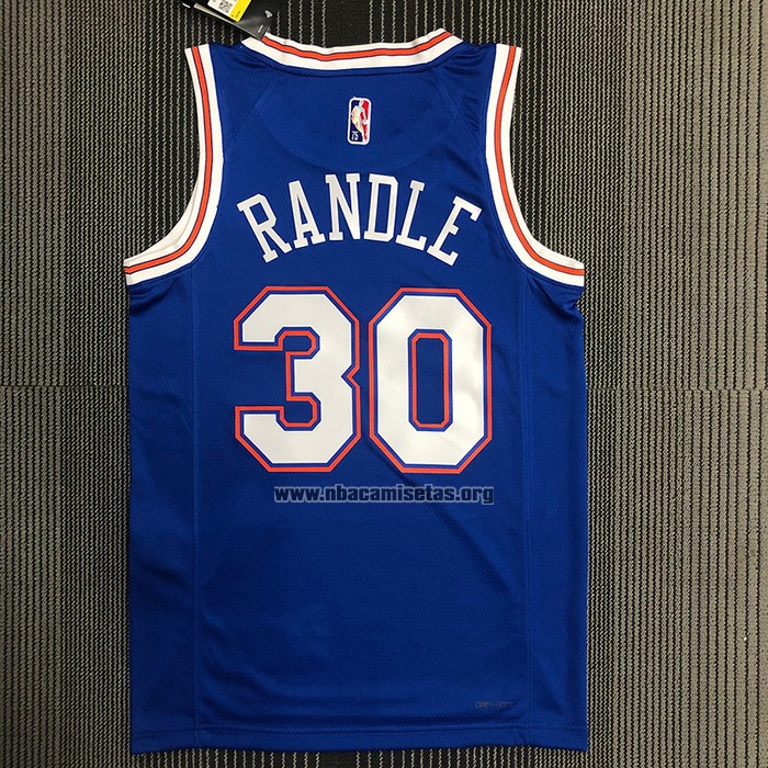 Camiseta New York Knicks Julius Randl NO 30 Statement 2020-21 Azul